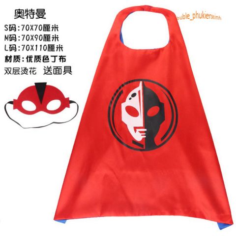 Bộ Hóa Trang Siêu Anh Hùng Có Áo Choàng và Mặt Nạ Cho Trẻ Em - Halloween, Marvel, Superhero Costume Cho Bé Từ 3-10 Tuổi