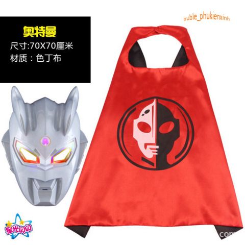 Bộ Hóa Trang Siêu Anh Hùng Có Áo Choàng và Mặt Nạ Cho Trẻ Em - Halloween, Marvel, Superhero Costume Cho Bé Từ 3-10 Tuổi