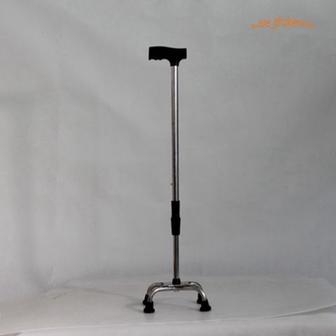 Gậy Batoong 4 Chân INOX Điều Chỉnh - Dụng Cụ Hỗ Trợ Đi Lại An Toàn cho Người Cao Tuổi và Người Khuyết Tật
