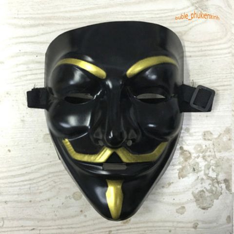 Mặt Nạ Hacker Đen - Trang Trí Halloween Hoặc Hóa Trang Độc Đáo, Phong Cách Bí Ẩn và Nổi Bật, Quà Tặng Thú Vị