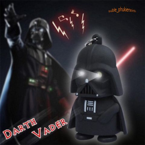 Móc Khóa Phát Sáng Darth Vader Star Wars - Đèn LED Kèm Nhạc Siêu Dễ Thương - Phụ Kiện Thời Trang Độc Đáo cho Fan Hâm Mộ