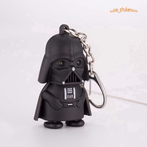 Móc Khóa Phát Sáng Darth Vader Star Wars - Đèn LED Kèm Nhạc Siêu Dễ Thương - Phụ Kiện Thời Trang Độc Đáo cho Fan Hâm Mộ