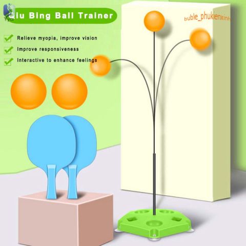 Bộ đồ chơi bóng bàn phản xạ - Phát triển kỹ năng vận động cho trẻ nhỏ với 2 vợt và 3 bóng bàn đặc biệt, sản phẩm thể thao giải trí tuyệt vời.