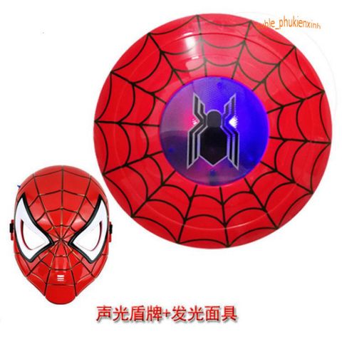 Bộ trang phục siêu anh hùng Người Nhện - Áo choàng và mặt nạ cosplay trẻ em, đồ chơi Halloween độc đáo, quà sinh nhật sáng tạo