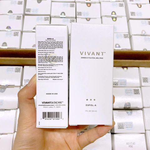 Serum Vivant Skincare 8% Mandelic và Serum Vivant Skincare Exfol-A 30ml [Hàng Công Ty]