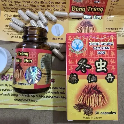 Đông Trùng Dược Tiên Đơn Japan - Hỗ Trợ Xương Khớp và Gout Chính Hãng, Giảm Đau Nhức Khớp, Cải Thiện Sức Khỏe 24 Viên
