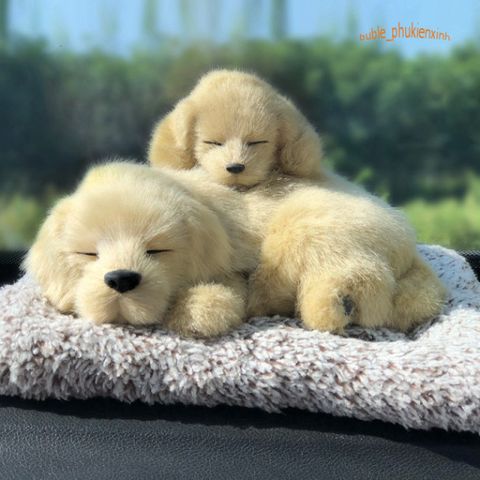 Thú Nhồi Bông Chó Shiba Mẹ Con - Lõi Than Hoạt Tính Khử Mùi Không Khí Ô Tô Dễ Thương, Trang Trí Xe Hơi Sáng Tạo