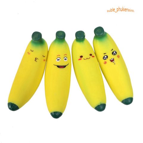 Đồ Chơi Squishy Chuối Cảm Xúc Dẻo Mềm - Mềm Mại Siêu Đáng Yêu, Giảm Căng Thẳng, Quà Tặng Cho Trẻ Em và Người Lớn