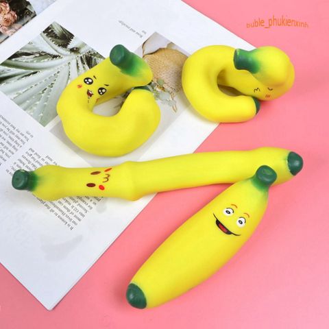 Đồ Chơi Squishy Chuối Cảm Xúc Dẻo Mềm - Mềm Mại Siêu Đáng Yêu, Giảm Căng Thẳng, Quà Tặng Cho Trẻ Em và Người Lớn