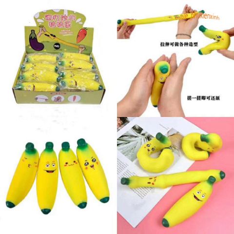Đồ Chơi Squishy Chuối Cảm Xúc Dẻo Mềm - Mềm Mại Siêu Đáng Yêu, Giảm Căng Thẳng, Quà Tặng Cho Trẻ Em và Người Lớn