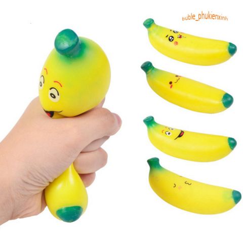 Đồ Chơi Squishy Chuối Cảm Xúc Dẻo Mềm - Mềm Mại Siêu Đáng Yêu, Giảm Căng Thẳng, Quà Tặng Cho Trẻ Em và Người Lớn