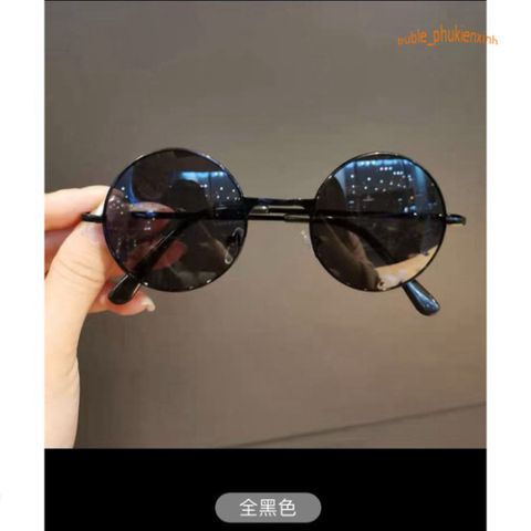 Kính Mát Thời Trang Unisex Phong Cách Nghệ Thuật, Gọng Giả Cận Đen Nổi Bật, Bảo Vệ Mắt UV400 - Kính Nobita