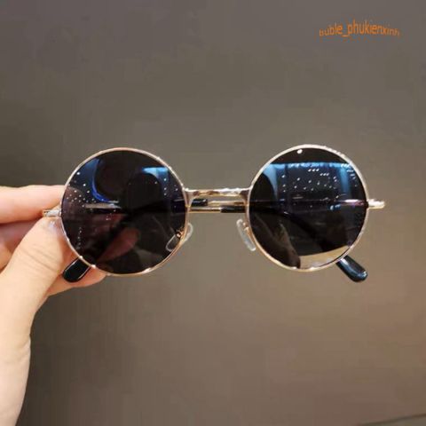 Kính Mát Thời Trang Unisex Phong Cách Nghệ Thuật, Gọng Giả Cận Đen Nổi Bật, Bảo Vệ Mắt UV400 - Kính Nobita