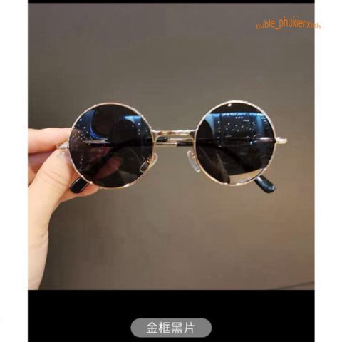 Kính Mát Thời Trang Unisex Phong Cách Nghệ Thuật, Gọng Giả Cận Đen Nổi Bật, Bảo Vệ Mắt UV400 - Kính Nobita