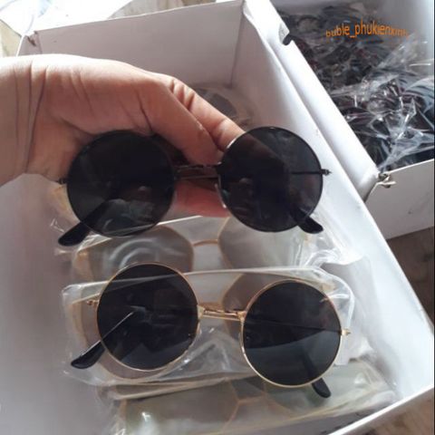 Kính Mát Thời Trang Unisex Phong Cách Nghệ Thuật, Gọng Giả Cận Đen Nổi Bật, Bảo Vệ Mắt UV400 - Kính Nobita