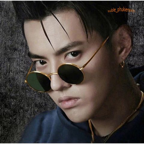 Kính Mát Thời Trang Unisex Phong Cách Nghệ Thuật, Gọng Giả Cận Đen Nổi Bật, Bảo Vệ Mắt UV400 - Kính Nobita