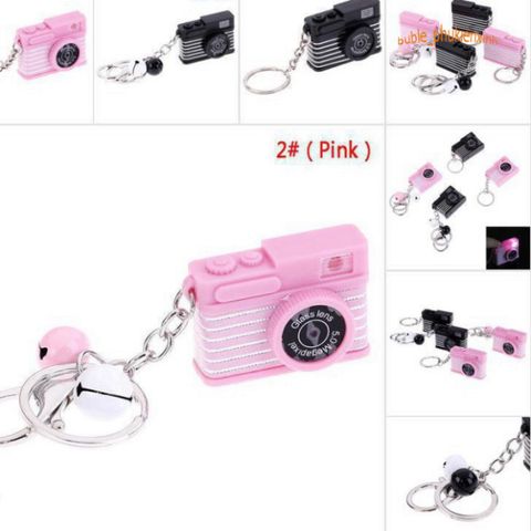 Móc Khóa Mini Hình Máy Ảnh DSLR Độc Đáo Có Đèn LED Phát Sáng - Phụ Kiện Dễ Thương Cho Người Yêu Nhiếp Ảnh