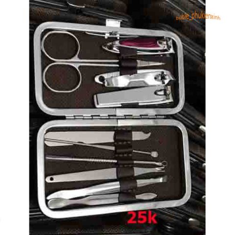 Bộ Dụng Cụ Cắt Móng Tay 10 Món Chất Lượng Cao - Bộ Sản Phẩm Làm Đẹp Sang Trọng và Tiện Lợi, Dễ Dàng Mang Theo