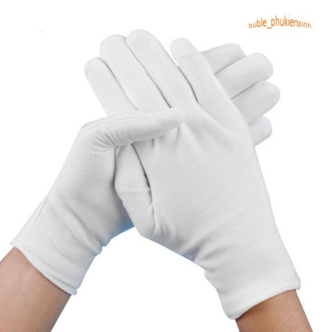 Găng Tay Cotton Trắng Đen Cao Cấp - Đóng Gói 10-50 Đôi, Dễ Dàng Kết Hợp Thời Trang Hàng Ngày, Thoải Mái Và Bền Bỉ
