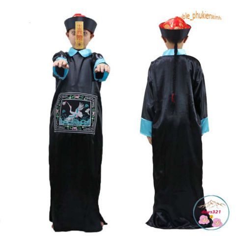 Bộ Trang Phục Hóa Trang Ma Cương Thi Dành Cho Halloween - Áo Khoác, Mũ, Móng Tay Giả, Đồ Hóa Trang Đáng Sợ Cho Lễ Hội