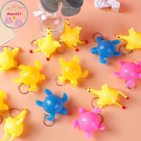 Móc Khóa Rùa Đẻ Trứng Gà Độc Đáo - Móc Chìa Khóa Silicon Cute, Quà Tặng Thú Vị Cho Người Thích Đồ Dễ Thương