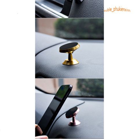 Giá Đỡ Điện Thoại Hút Nam Châm Ô Tô - Lắp Đặt Dễ Dàng, An Toàn Cho Smartphone - Xoay 360 Độ, Sang Trọng, Tiện Ích Hàng Đầu