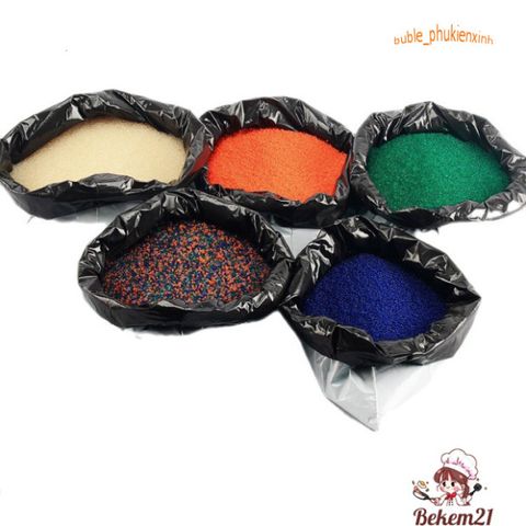 Gói 500g Hạt Nở 25000 Viên Đa Màu - Nguyên Liệu Trang Trí và Làm Slime Sáng Tạo An Toàn, Độc Đáo cho Trẻ Em