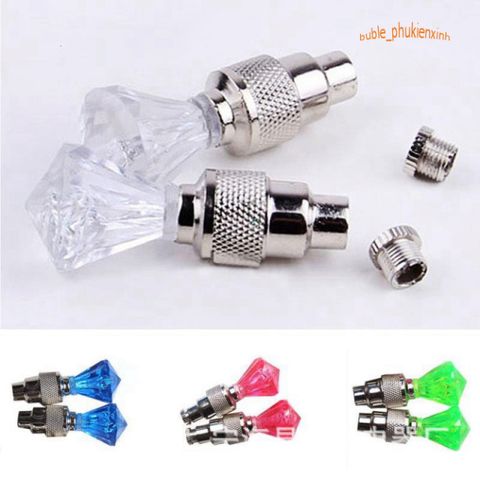 Đèn LED Gắn Van Lốp Xe Máy/Xe Đạp - Phát Sáng 4 Màu Sắc Đẹp, Tăng Cường An Toàn & Thời Trang Cho Phương Tiện Di Chuyển