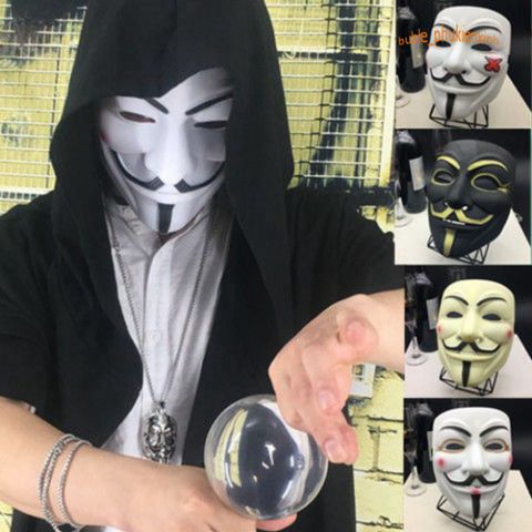 Mặt Nạ Hacker Vàng Bóng Anonymouse - Phụ Kiện Hóa Trang Độc Đáo Cho Halloween & Tiệc Tùng, Hàng Nhập Khẩu Chất Lượng Cao