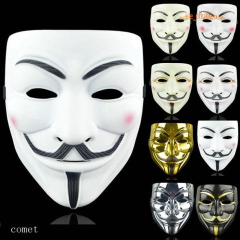 Mặt Nạ Hacker Vàng Bóng Anonymouse - Phụ Kiện Hóa Trang Độc Đáo Cho Halloween & Tiệc Tùng, Hàng Nhập Khẩu Chất Lượng Cao