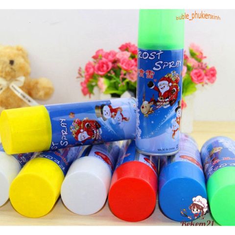 Bình Xịt Tuyết Giáng Sinh 250ml - Phụ Kiện Trang Trí Tiệc Lễ Hội Vui Tươi, Tạo Hiệu Ứng Tuyết Đặc Biệt Cho Các Sự Kiện
