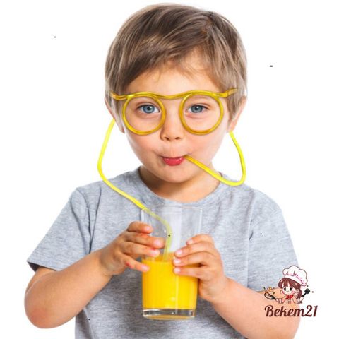 Ống Hút Kính Mắt Vui Nhộn - Ống Hút PET Bền Đẹp, Chuyên Dụng Trang Trí Tiệc Tùng, Lựa Chọn Nhiều Màu Sắc