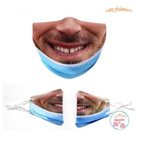 Khẩu Trang Hóa Trang TROLL Halloween - Mặt Nạ Biểu Cảm Có Thể Giặt Lại, Phong Cách Thời Trang, Thân Thiện Với Môi Trường