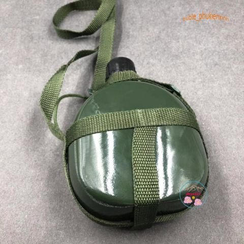 Bình Tông 3 Lít Kiểu Cổ Điển - Dụng Cụ Đựng Nước, Rượu Chống Gỉ, Phong Cách Lính Kháng Chiến, Thích Hợp Đi Dã Ngoại, Camping