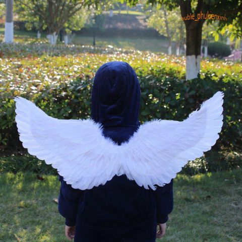 Cánh Thiên Thần Cosplay Lông Vũ Màu Trắng/Đen/Đỏ - Phụ Kiện Hóa Trang Hoàn Hảo Cho Halloween, Lễ Hội Và Biểu Diễn Nghệ Thuật