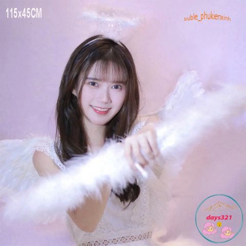 Cánh Thiên Thần Trắng Cosplay - Phụ Kiện Halloween Lễ Hội và Quay Video TikTok Độc Đáo, Sáng Tạo và Ấn Tượng