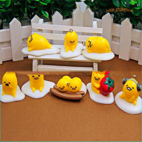 Móc Khóa Gudetama Trứng Lười - Phụ Kiện Dễ Thương Anime Nhật Bản, Kiểu Dáng Độc Đáo và Chắc Chắn