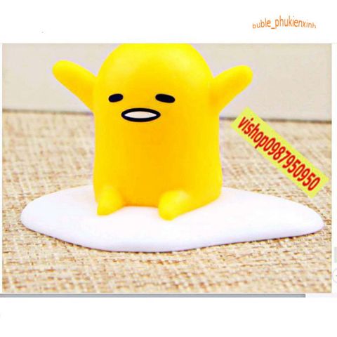 Móc Khóa Gudetama Trứng Lười - Phụ Kiện Dễ Thương Anime Nhật Bản, Kiểu Dáng Độc Đáo và Chắc Chắn