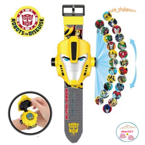 Đồng Hồ Biến Hình Siêu Nhân 3D Cho Trẻ Em - Có Đèn Chiếu Hình Siêu Nhân, Đồ Chơi Giáo Dục An Toàn, Món Quà Tuyệt Vời