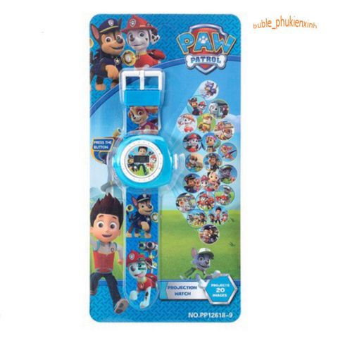 Đồng hồ điện tử 3D chiếu hình hoạt hình - Đồng hồ đeo tay cho bé trai và bé gái với nhân vật Elsa, Kitty, Siêu nhân, phong cách vui nhộn, màu sắc bắt mắt