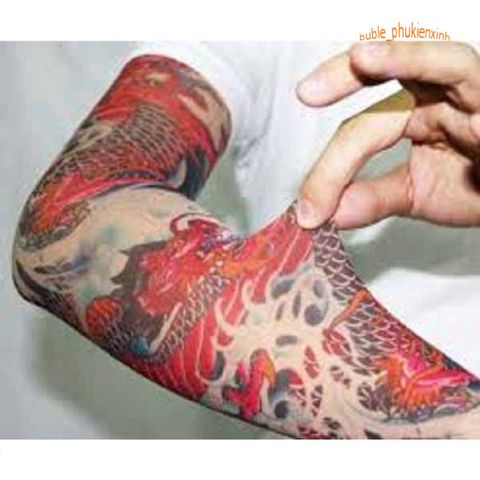 Găng Tay Chống Nắng Hình Xăm 3D - Bảo Vệ Tay Khi Đi Xe, Phong Cách Thời Trang Unisex, Dùng Để Chống UV, Thể Thao Ngoài Trời