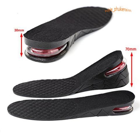 Bộ 2 Miếng Lót Giày Tăng Chiều Cao Đệm Khí Linh Hoạt (3cm-6cm) - Giải Pháp Thoải Mái Cho Nam Nữ | Giày Cao Bồi Vun Vỡ Tự Tin