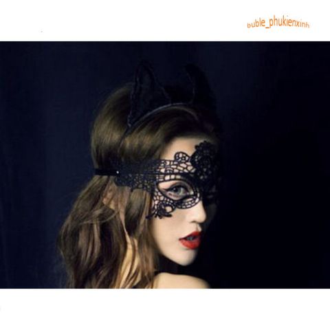 Mặt Nạ Mắt Ren Xuyên Thấu Quyến Rũ - Phụ Kiện Thời Trang Cho Tiệc Tùng, Halloween, Dạ Tiệc Hóa Trang