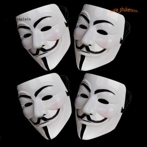 Mặt Nạ V for Vendetta - Phụ Kiện Halloween Độc Đáo, Thời Trang Cosplay Chất Lượng Cao, Gợi Nhớ Bộ Phim Nổi Tiếng