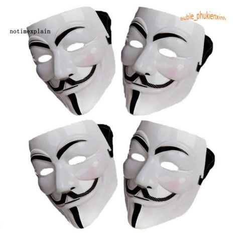 Mặt Nạ V for Vendetta - Phụ Kiện Halloween Độc Đáo, Thời Trang Cosplay Chất Lượng Cao, Gợi Nhớ Bộ Phim Nổi Tiếng