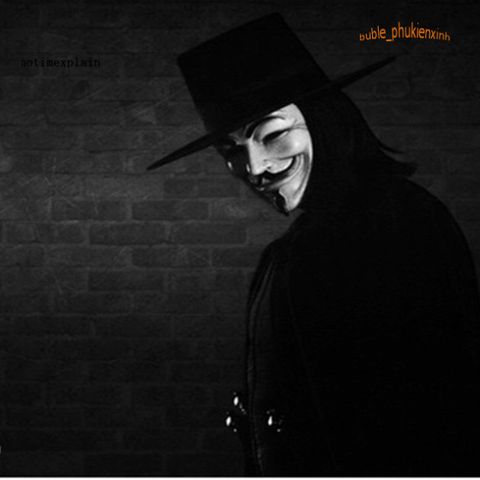 Mặt Nạ V for Vendetta - Phụ Kiện Halloween Độc Đáo, Thời Trang Cosplay Chất Lượng Cao, Gợi Nhớ Bộ Phim Nổi Tiếng