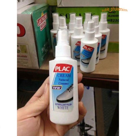 Chai Xịt Tẩy Vết Ố Giày Plac - Giải Pháp Sạch Lê Đẹp Giày Đế Trắng, Tái Tạo Vẻ Sáng Bóng Chất Liệu An Toàn