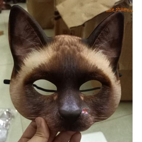 Mặt Nạ Hóa Trang Cáo Nửa Mặt Halloween - Phụ Kiện Độc Đáo Cho Bữa Tiệc Hóa Trang, Tháng 10 Ấn Tượng