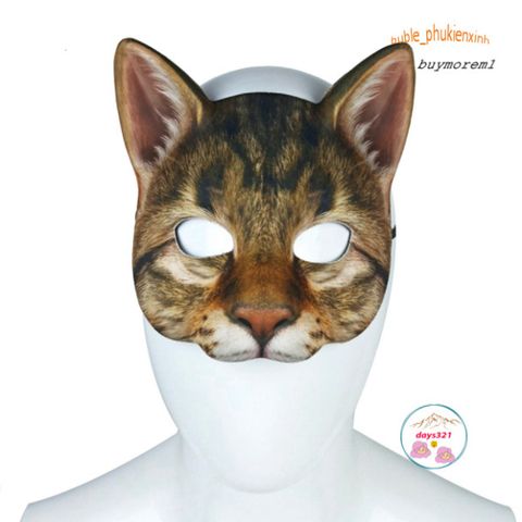Mặt Nạ Hóa Trang Cáo Nửa Mặt Halloween - Phụ Kiện Độc Đáo Cho Bữa Tiệc Hóa Trang, Tháng 10 Ấn Tượng