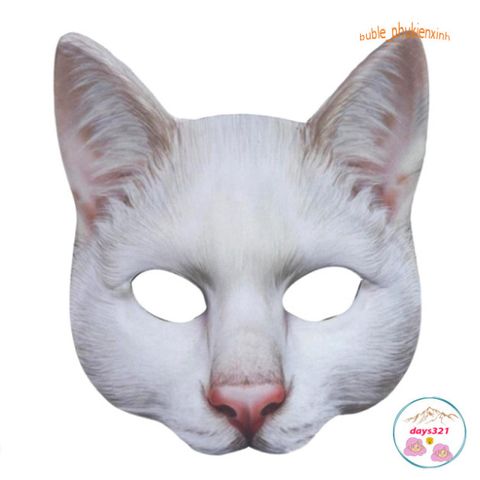 Mặt Nạ Hóa Trang Cáo Nửa Mặt Halloween - Phụ Kiện Độc Đáo Cho Bữa Tiệc Hóa Trang, Tháng 10 Ấn Tượng